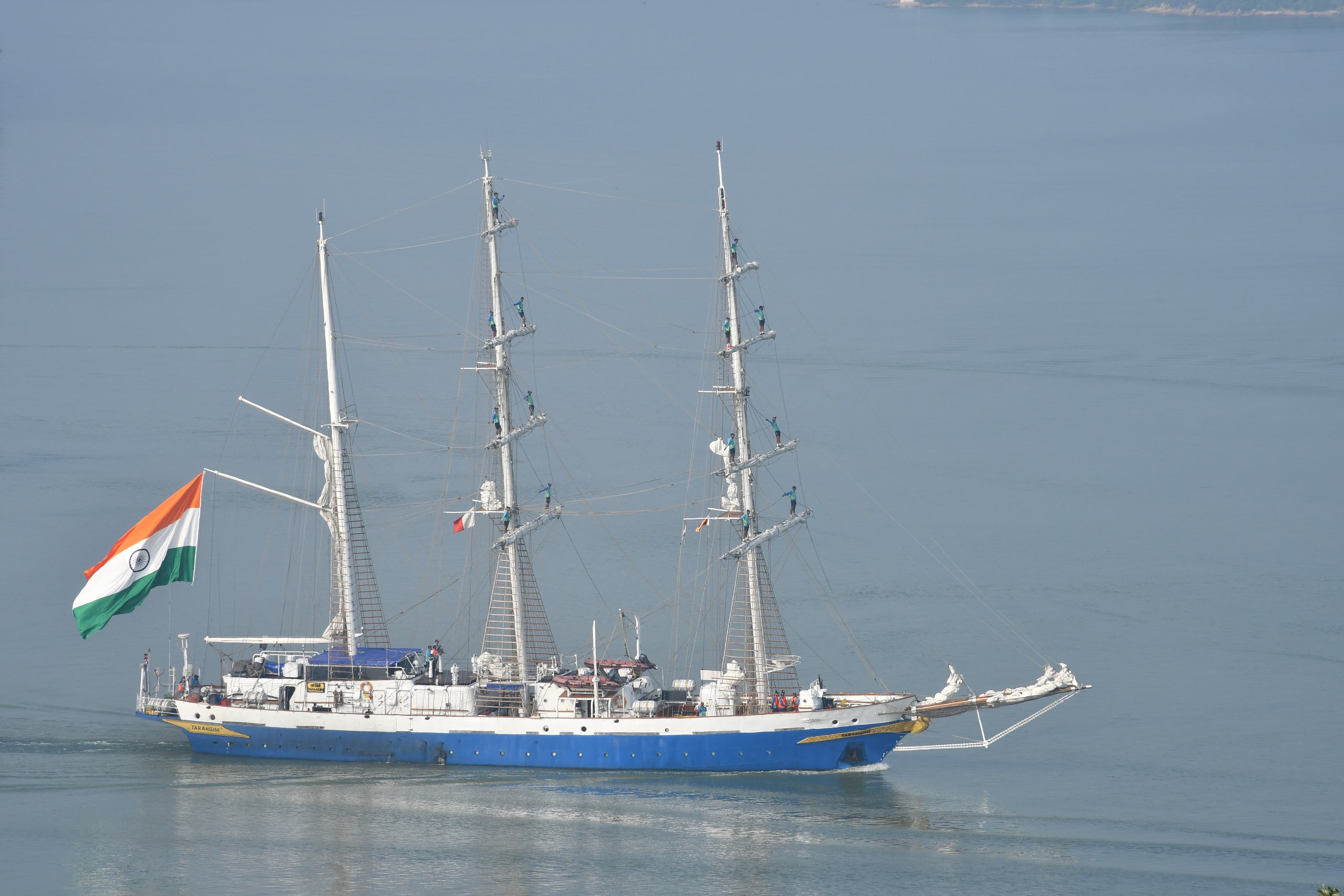 INS Tarangini Arrives at Trincomalee Sri Lanka